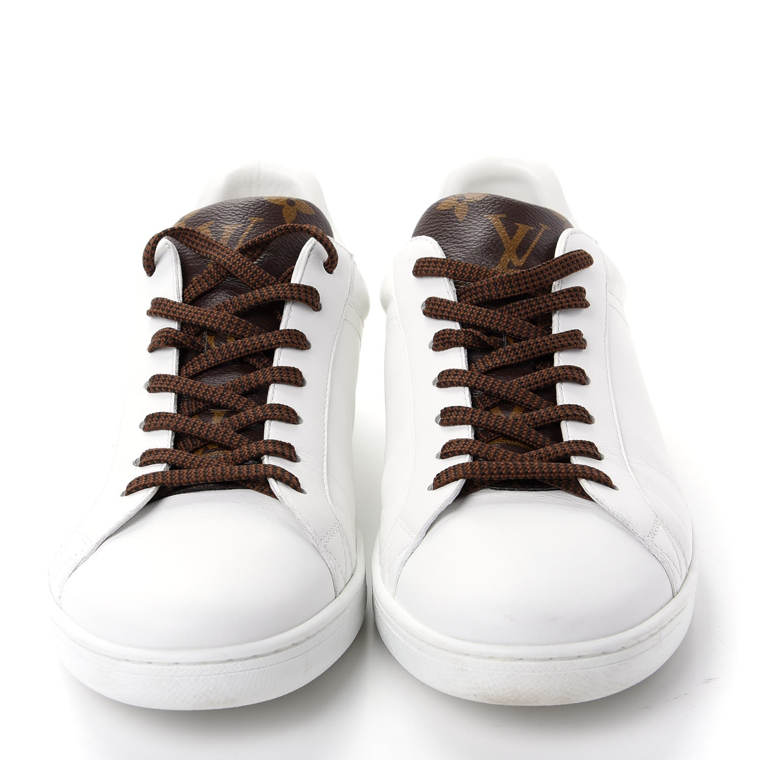 Louis Vuitton Mens Calfskin Monogram Luxembourg Sneakers 7.5 White 2 of 12