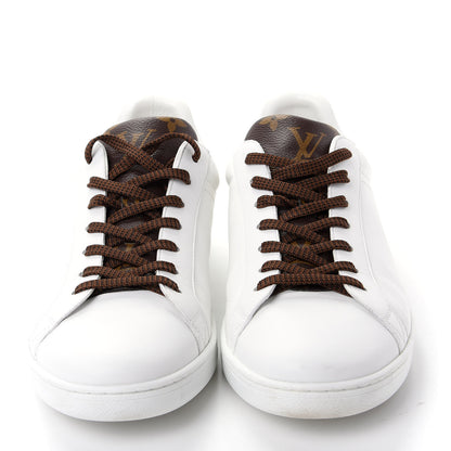 Louis Vuitton Mens Calfskin Monogram Luxembourg Sneakers 7.5 White 2 of 12