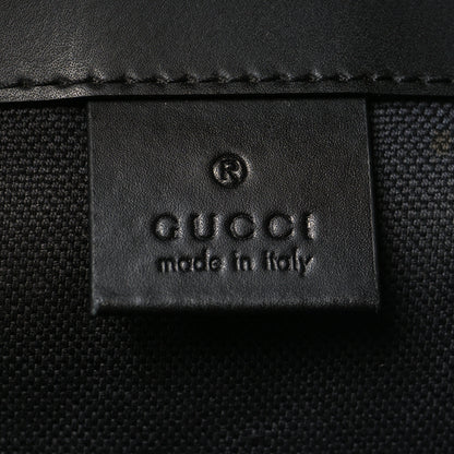 Gucci Soft GG Supreme Monogram Calfskin Web Double Buckle Backpack Black 6 of 11
