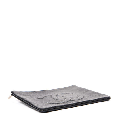 Chanel Caviar Timeless CC Cosmetic Case Black 3 of 6