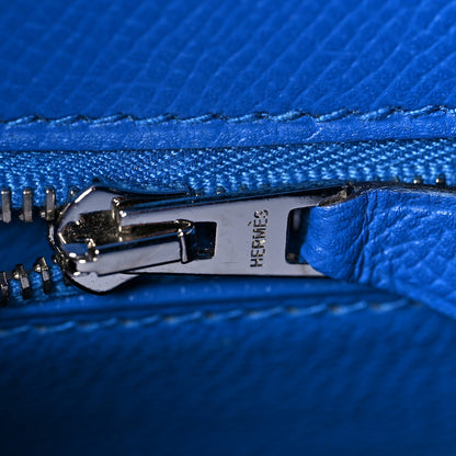 Hermes Epsom Kelly Sellier 25 Bleu Zellige 21 of 38