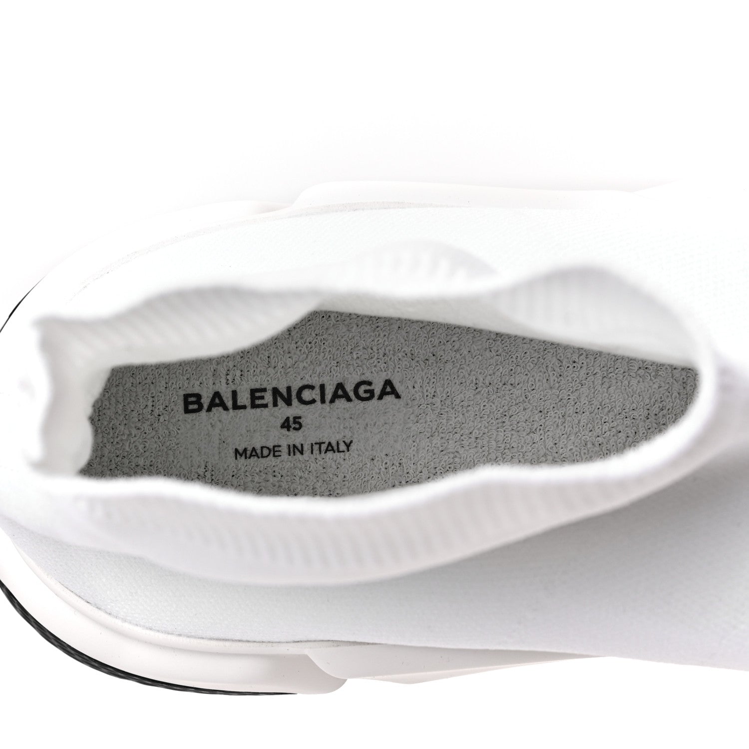 Balenciaga Knit Bi-Color Sole Mens Speed 2.0 Sneakers 45 White 7 of 8