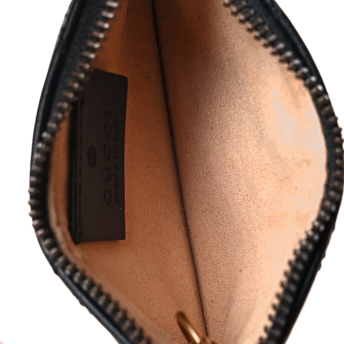 Calfskin Matelasse GG Marmont Key Case Black