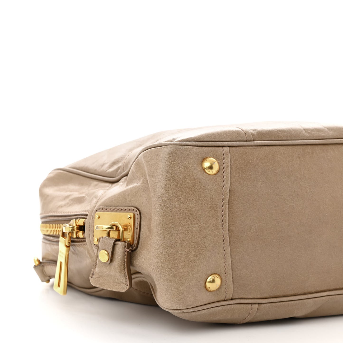 Vitello Shine Bauletto Cammeo