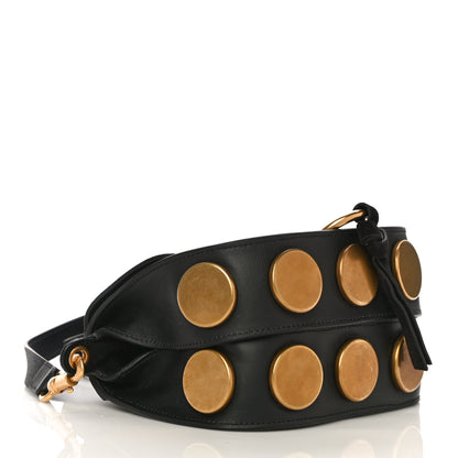 Chloe Suede Smooth Calfskin Mini Kurtis Shoulder Bag Classic Black 4 of 13