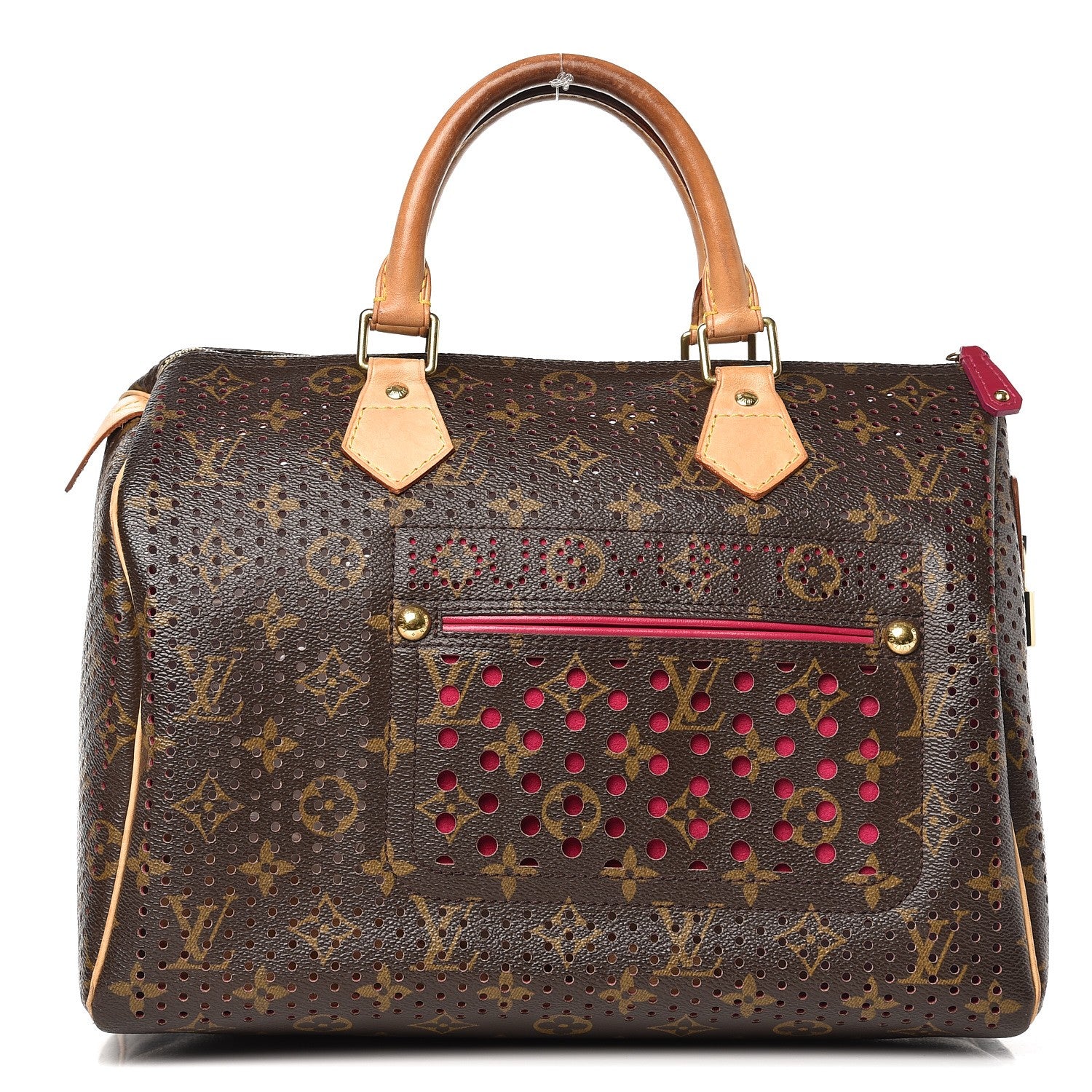 Louis Vuitton Monogram Perforated Speedy 30 Fuchsia 1 of 11