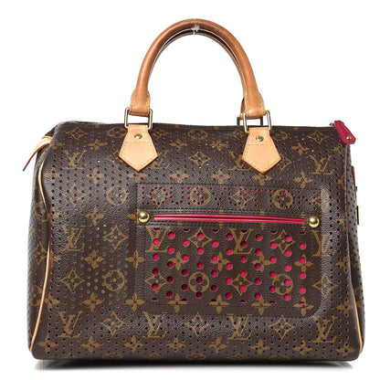 Louis Vuitton Monogram Perforated Speedy 30 Fuchsia 1 of 11