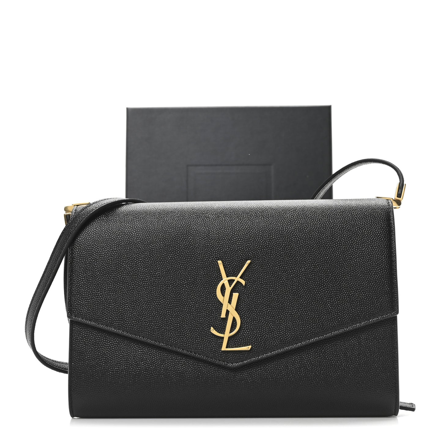 Grain de Poudre Mini Uptown Crossbody Bag Black