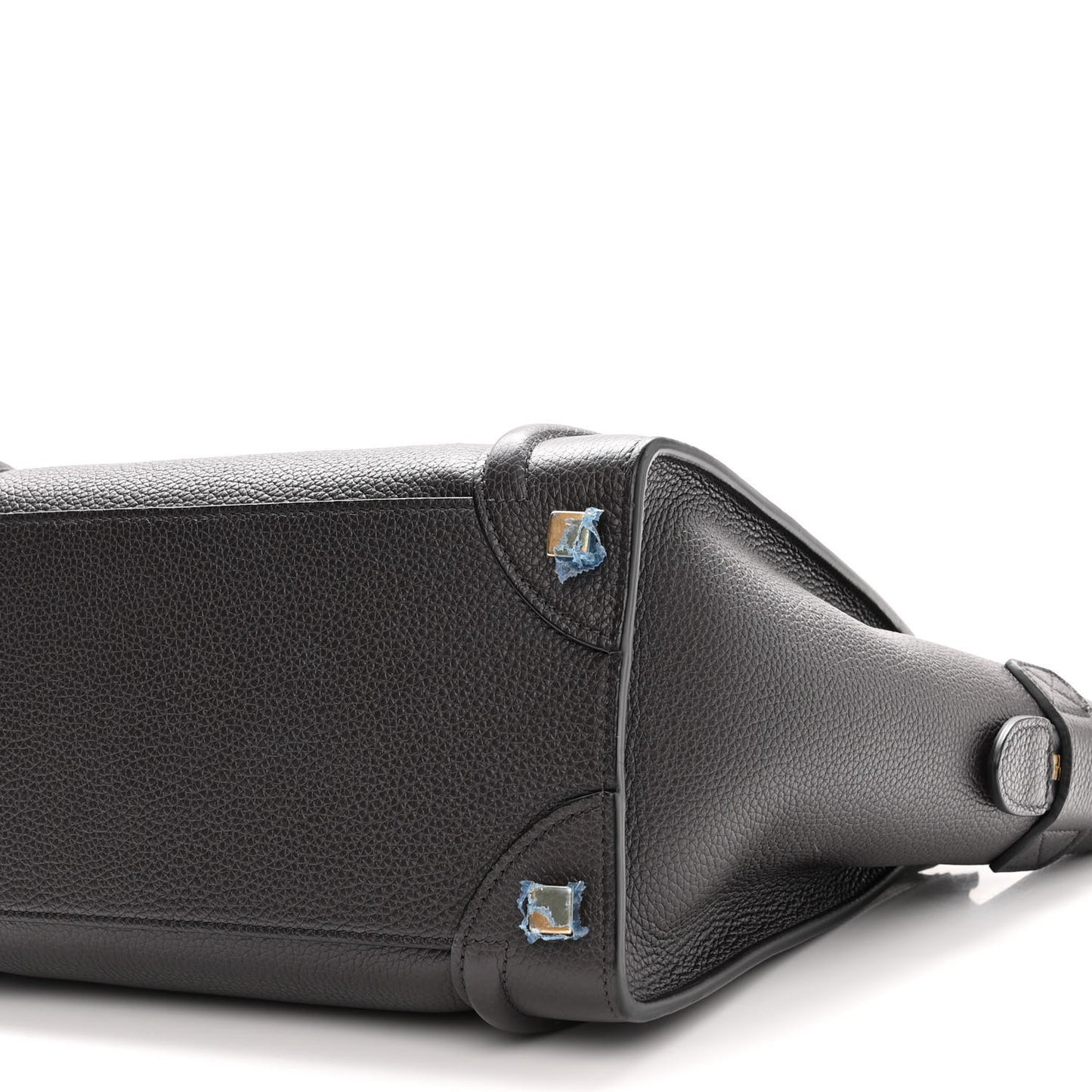 Drummed Calfskin Micro Luggage Liquorice