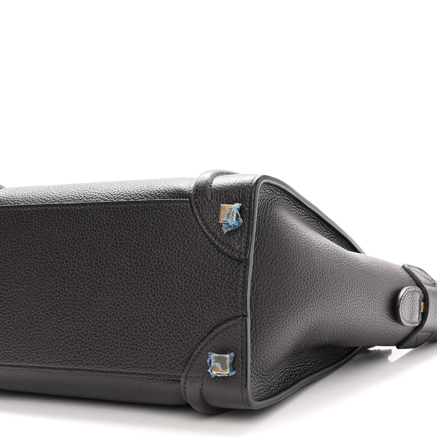 Celine Drummed Calfskin Micro Luggage Liquorice 9 of 9