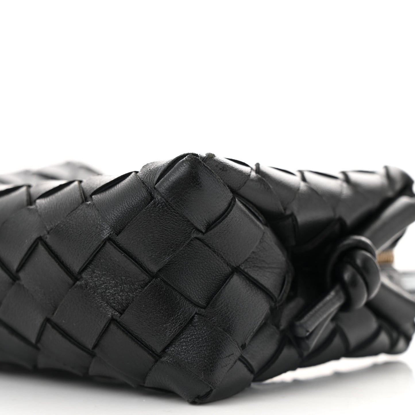 Nappa Intrecciato Mini Loop Camera Bag Black