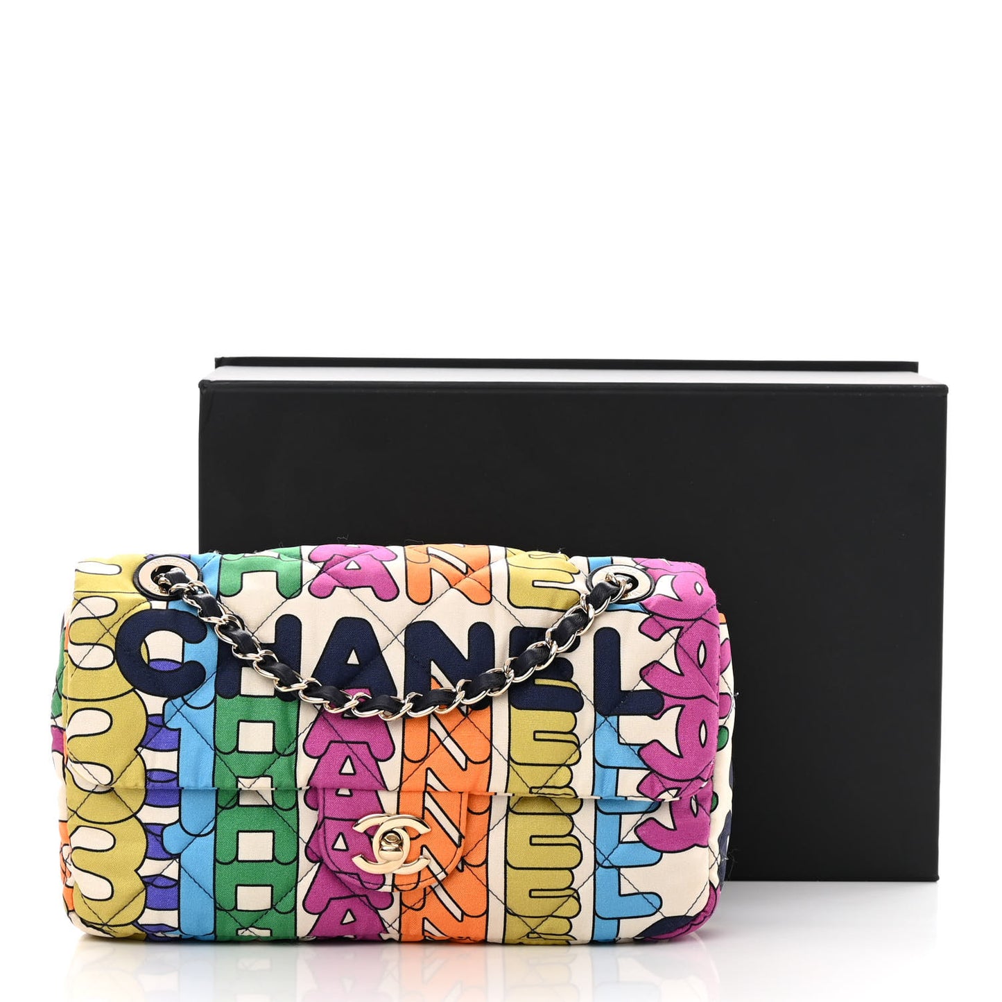 Printed Silk CC Small Single Flap Multicolor