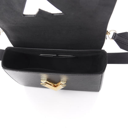 Louis Vuitton Epi Twist Top Handle Shoulder Bag MM Black 4 of 8