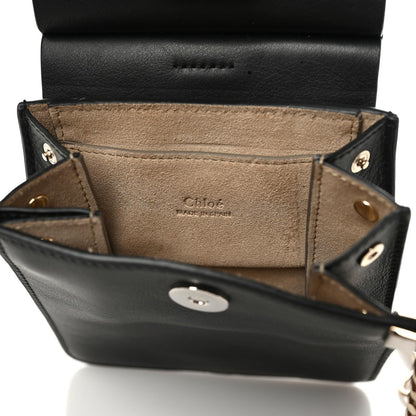 Chloe Suede Calfskin Mini Faye Bracelet Bag Black 8 of 10
