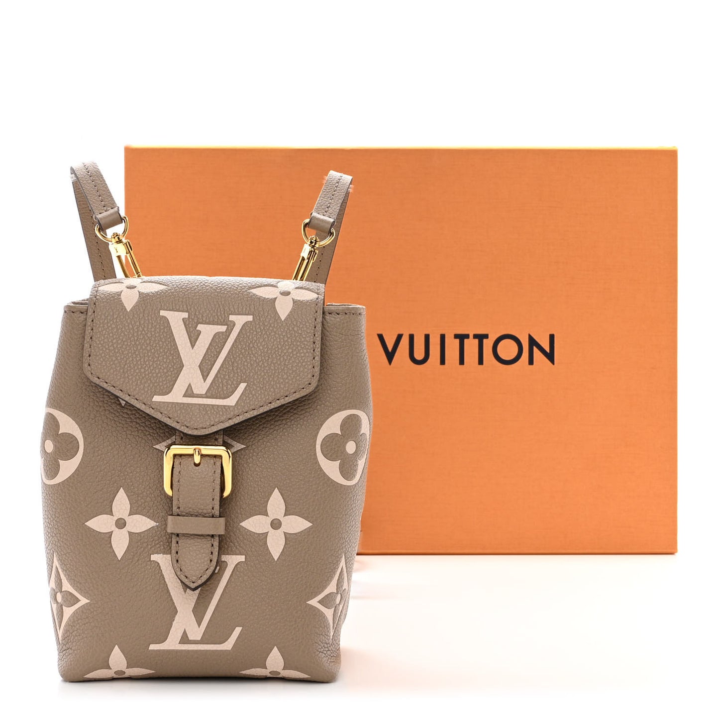 Empreinte Monogram Giant Tiny Backpack Tourterelle Cream