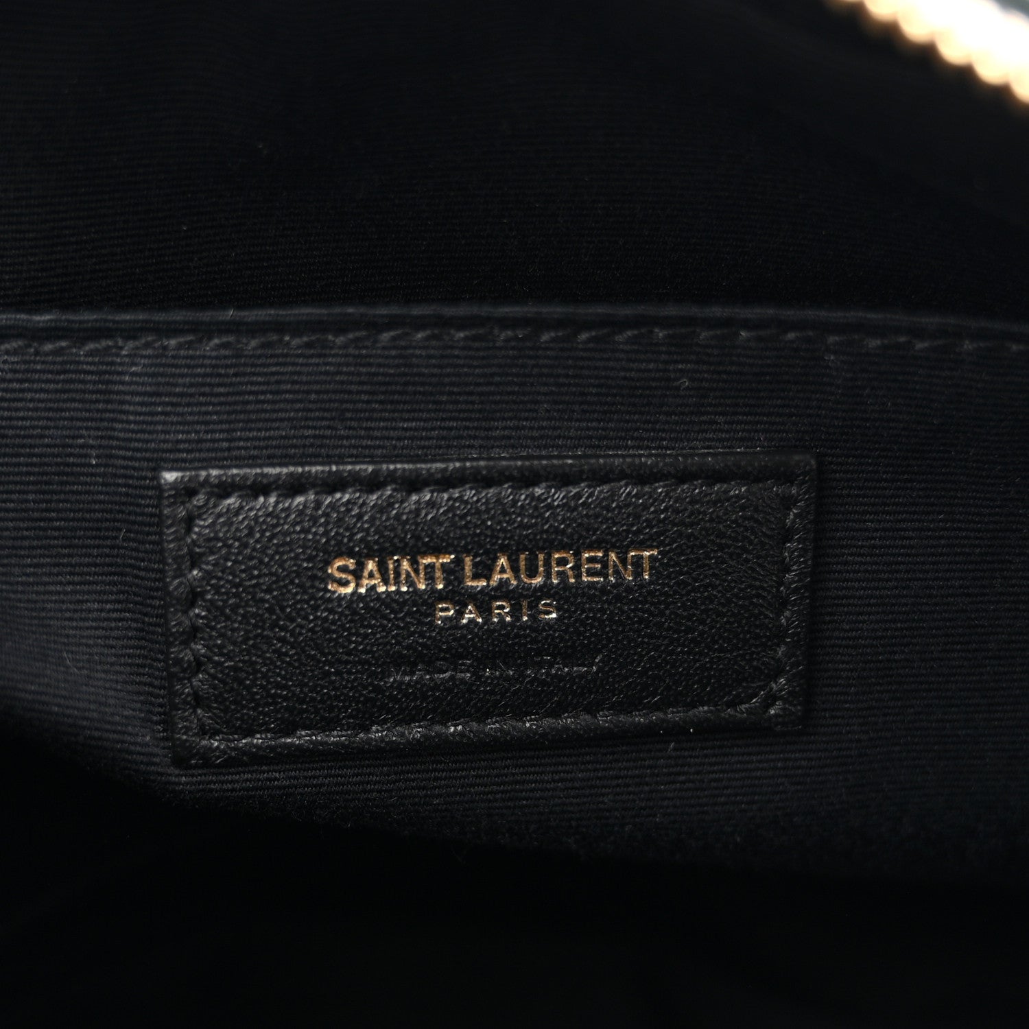 Saint Laurent Calfskin Matelasse Monogram Lou Camera Bag Military Green 6 of 11