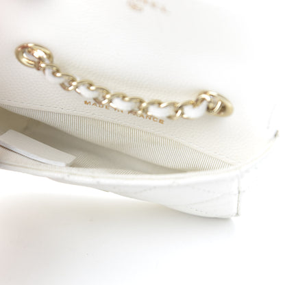 Chanel Caviar Quilted Belt Bag White 5 of 12