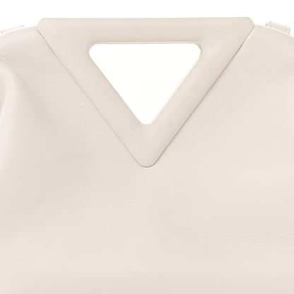 Bottega Veneta Calfskin Small The Point Triangle Bag Chalk 7 of 11