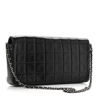 Chanel Lambskin East West Chocolate Bar Flap Black 3 of 12