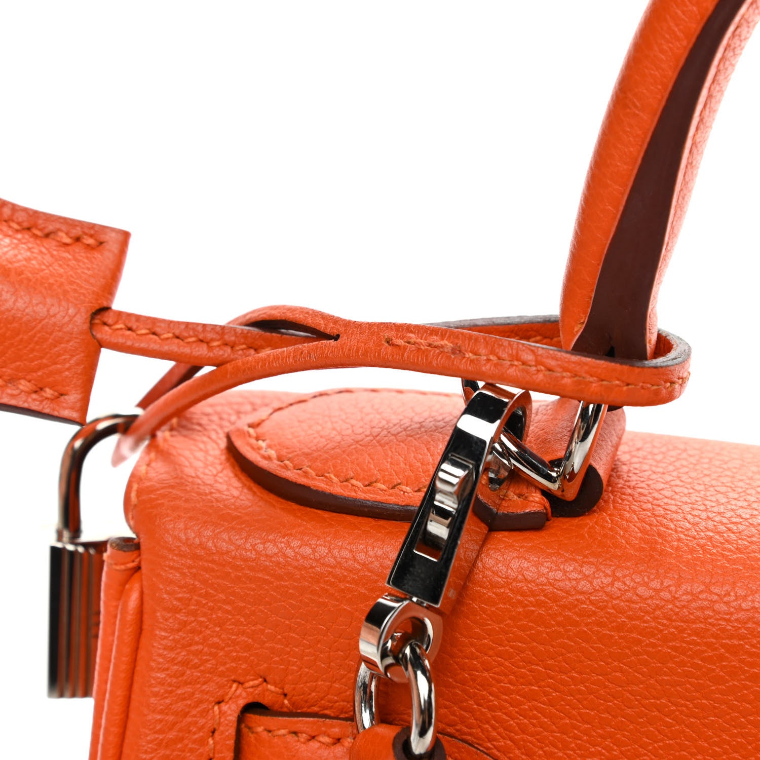 Hermes Evercolor Kelly Retourne 28 Orange 12 of 13