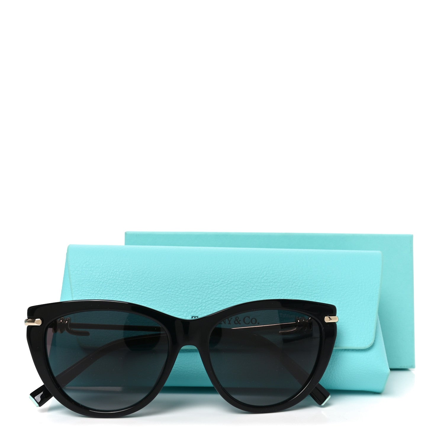 Tiffany Acetate Cat Eye Sunglasses TF4253 Black 7 of 7