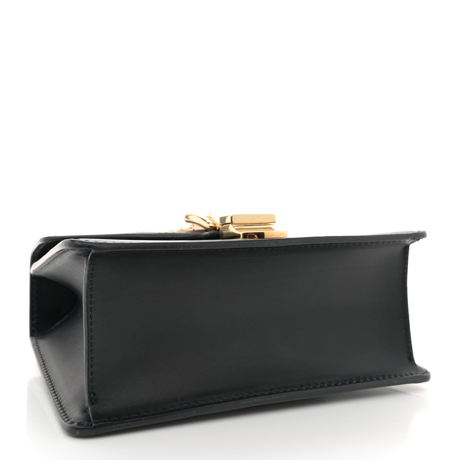 Gucci Calfskin Mini Sylvie Chain Shoulder Bag Black 4 of 13
