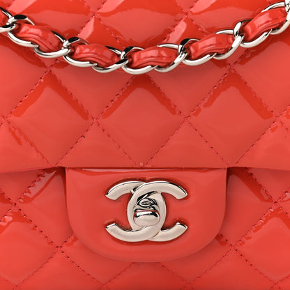 Chanel Patent Calfskin Quilted Medium Double Flap Red 10 of 14