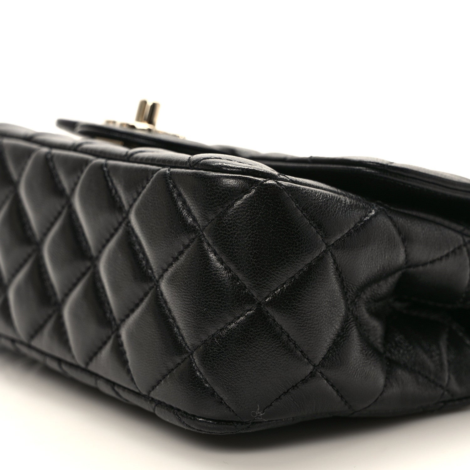 Chanel Lambskin Quilted Mini Crystal Top Handle Rectangular Flap Black 9 of 10