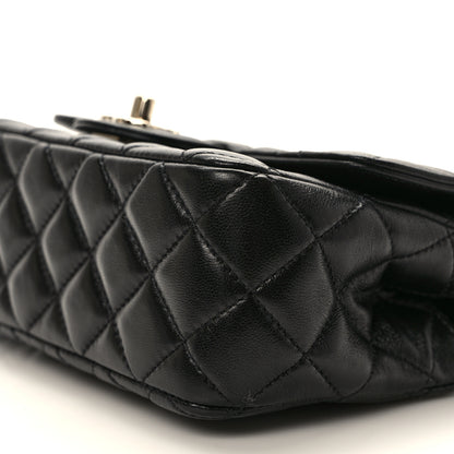 Chanel Lambskin Quilted Mini Crystal Top Handle Rectangular Flap Black 9 of 10