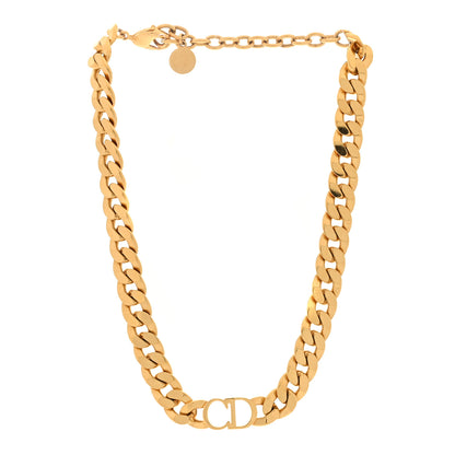 Christian Dior Metal Danseuse Etoile Chain Choker Necklace Gold 3 of 5