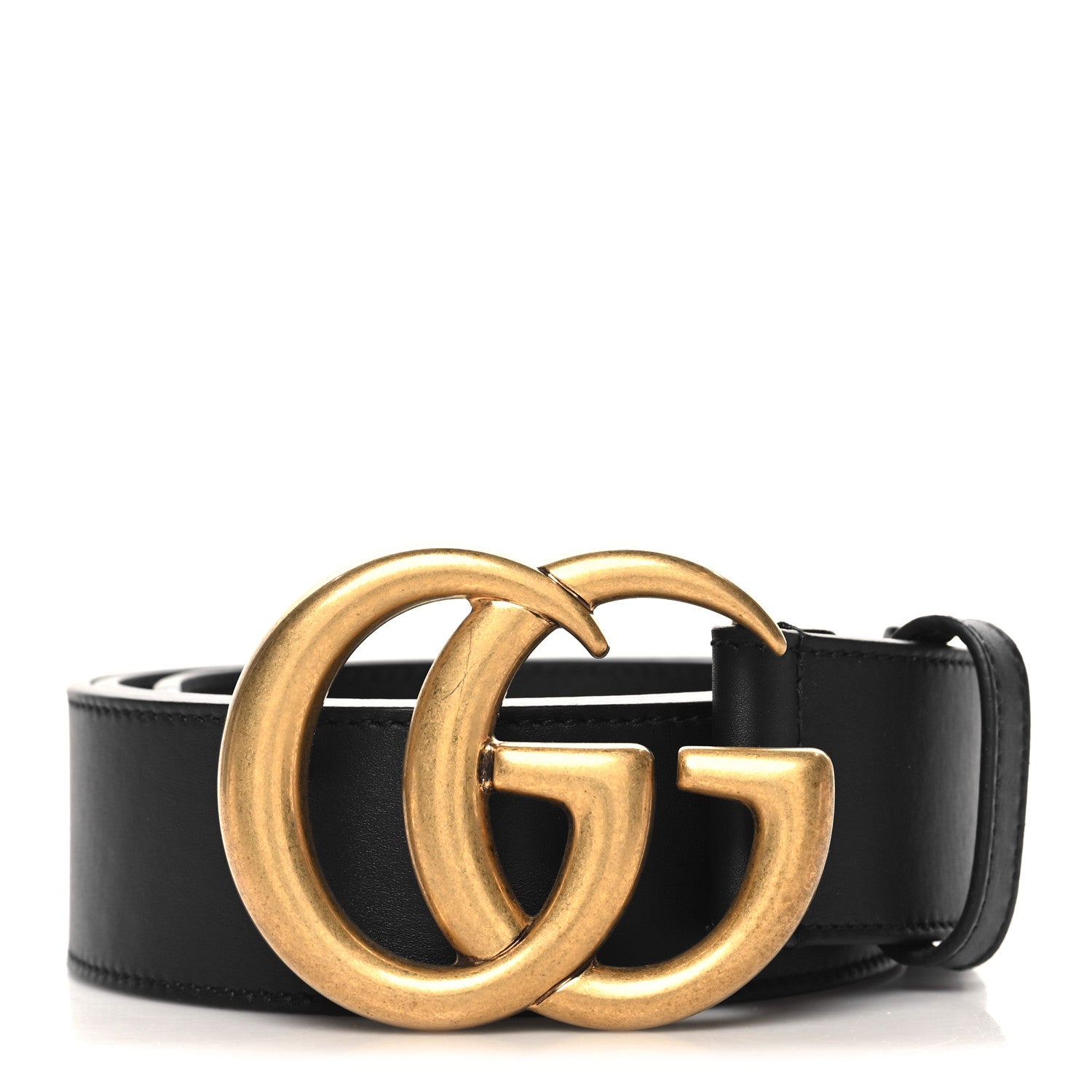 Gucci Calfskin Double G 40mm Belt 85 34 Black 1 of 5