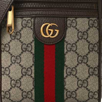 Gucci GG Supreme Monogram Web Mini Ophidia Messenger Brown 8 of 13
