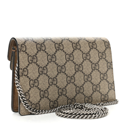 Gucci GG Supreme Monogram Super Mini Dionysus Shoulder Bag Taupe 3 of 12