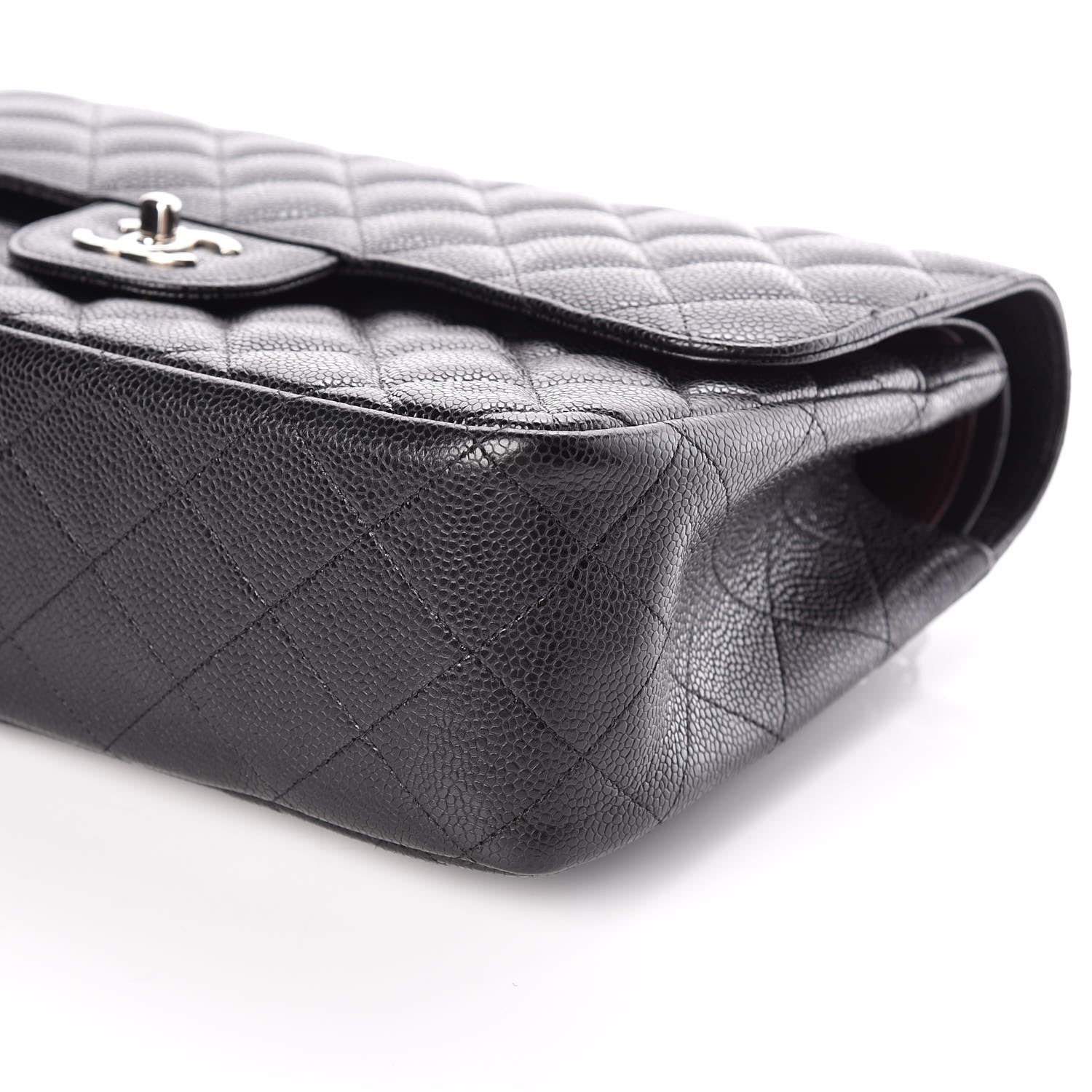 Chanel Caviar Quilted Jumbo Double Flap Black 6 of 10