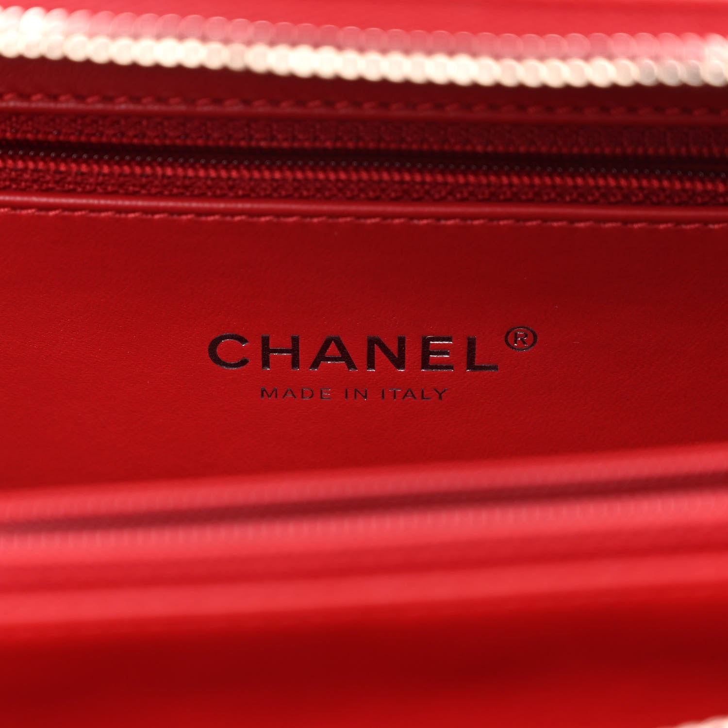 Chanel Lambskin Quilted Medium CC Filigree Vanity Case Dark Red 6 of 10