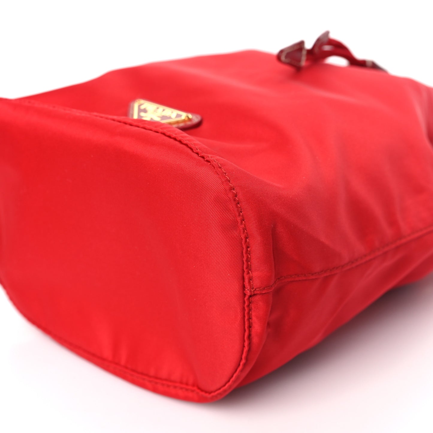 Tessuto Nylon Vela Drawstring Pouch Rosso