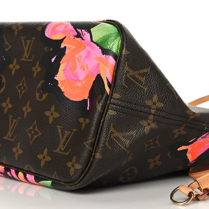 Louis Vuitton Monogram Roses Neverfull MM 8 of 8