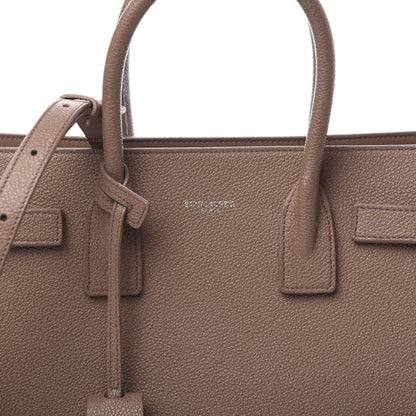 Saint Laurent Grained Calfskin Baby Sac De Jour Taupe 9 of 10