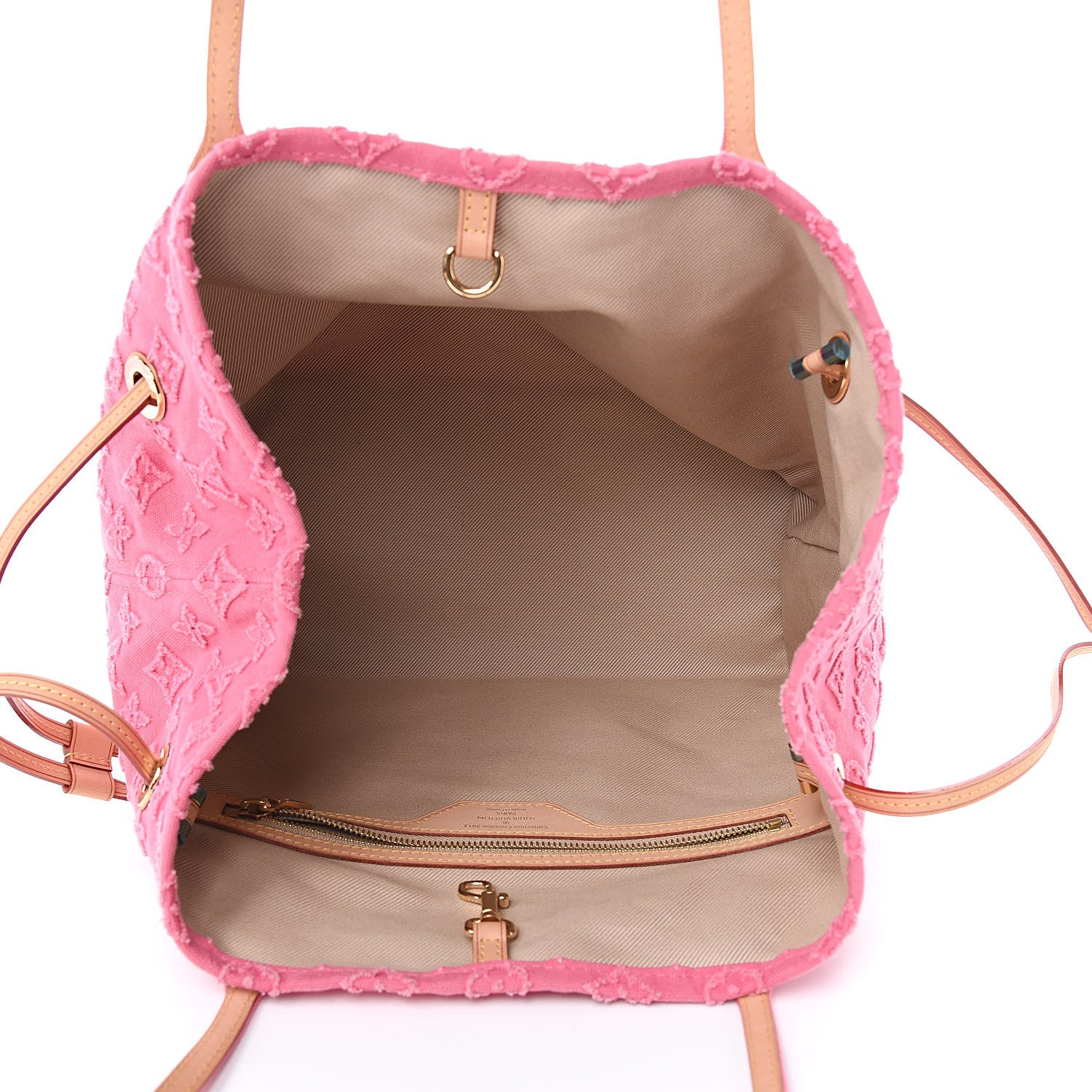 Louis Vuitton Monogram Denim Neverfull MM Rose 5 of 12