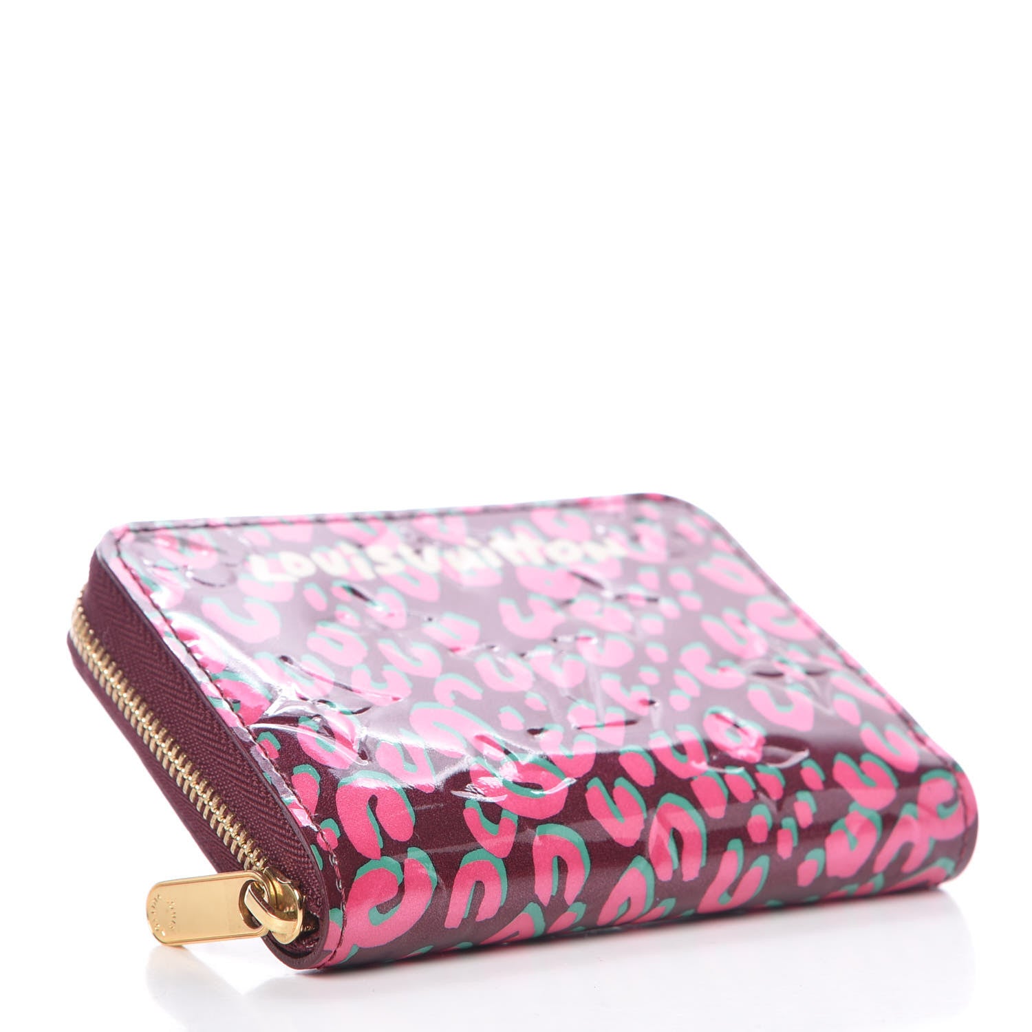 Louis Vuitton Vernis Leopard Zippy Coin Purse Rouge Fauviste 4 of 7