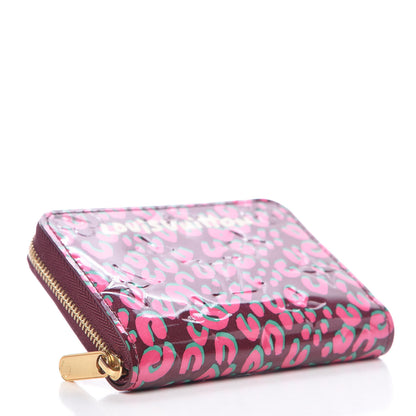 Louis Vuitton Vernis Leopard Zippy Coin Purse Rouge Fauviste 4 of 7