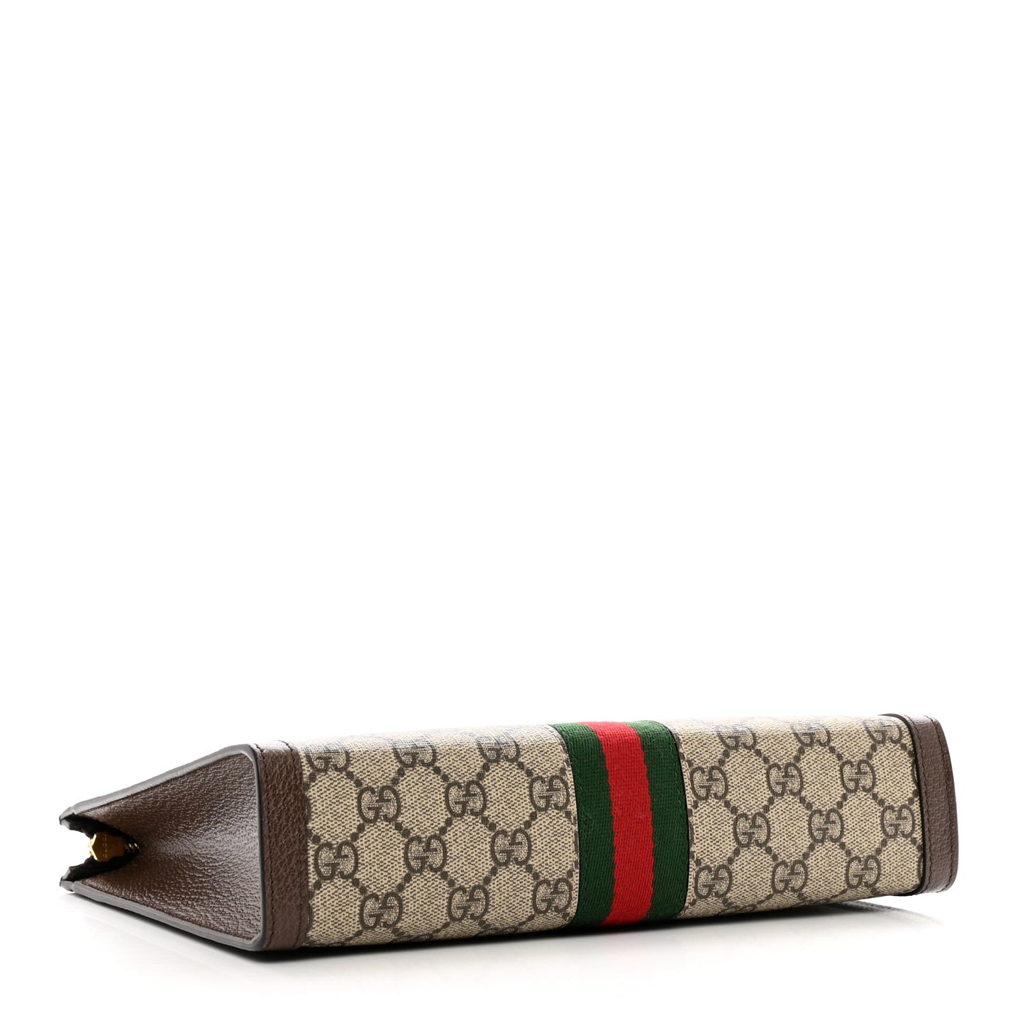 GG Supreme Monogram Web Ophidia Pouch Brown