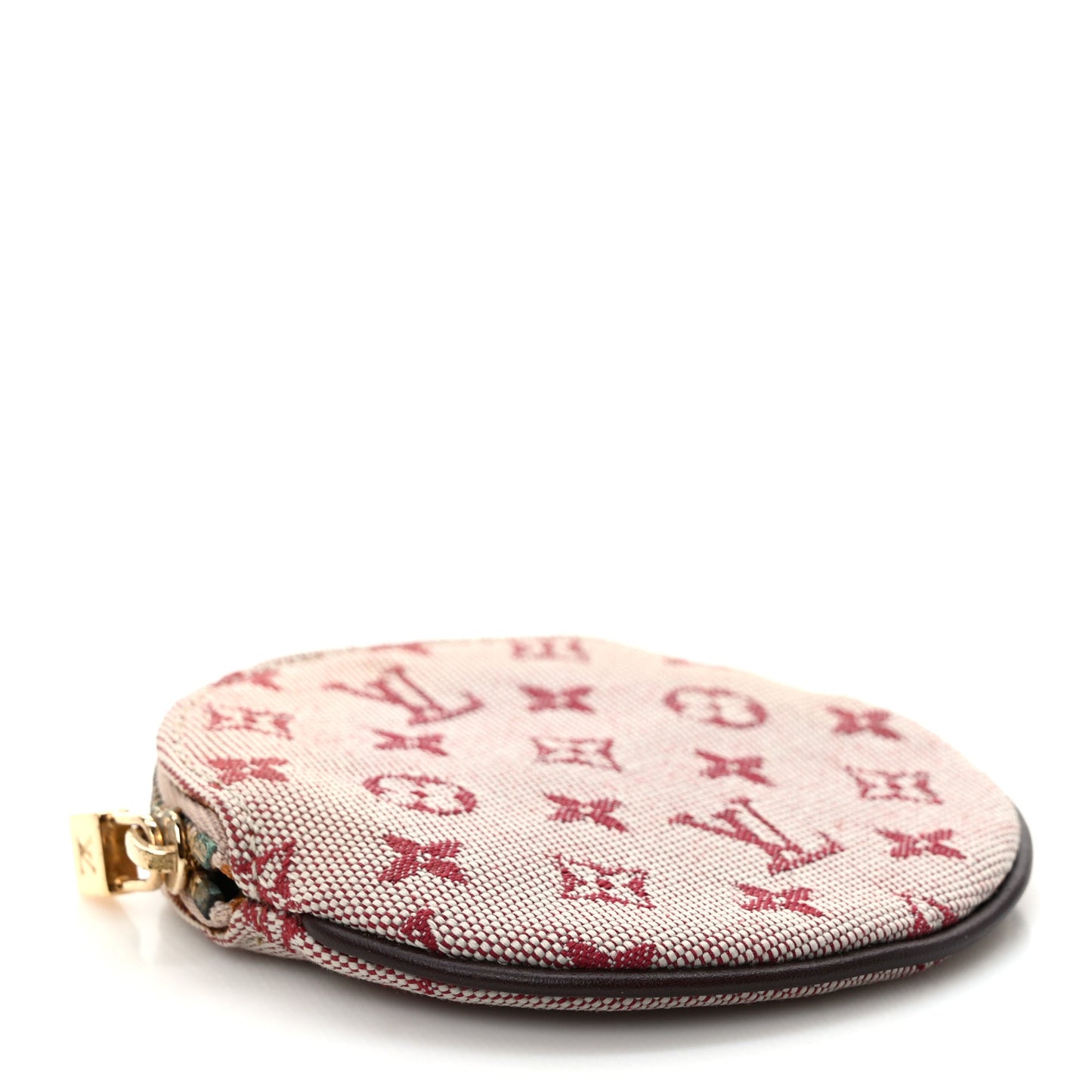 Mini Monogram Round Coin Purse Cherry