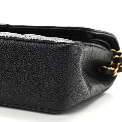 Chanel Caviar Quilted Medium Double Flap Black 10 of 11
