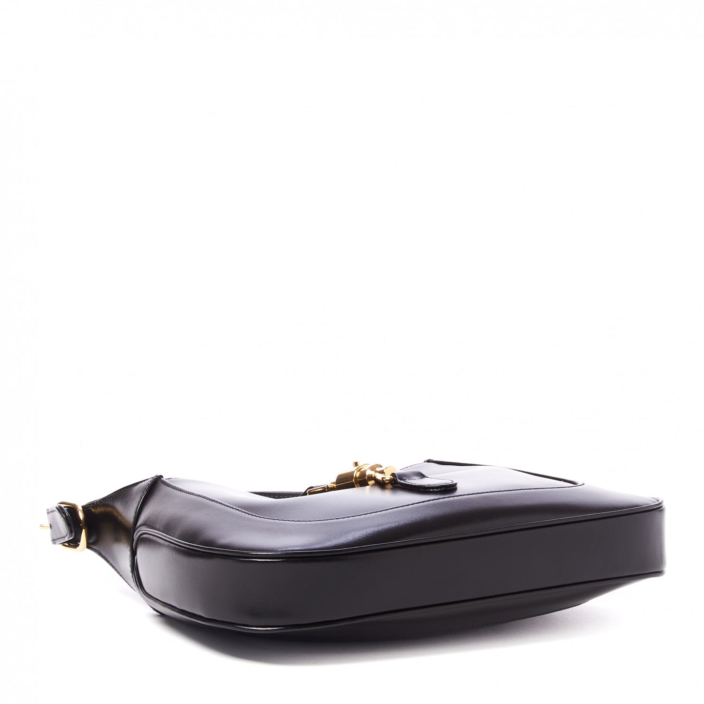 Boarded Dyana Lux Calfskin Small Jackie 1961 Hobo Black