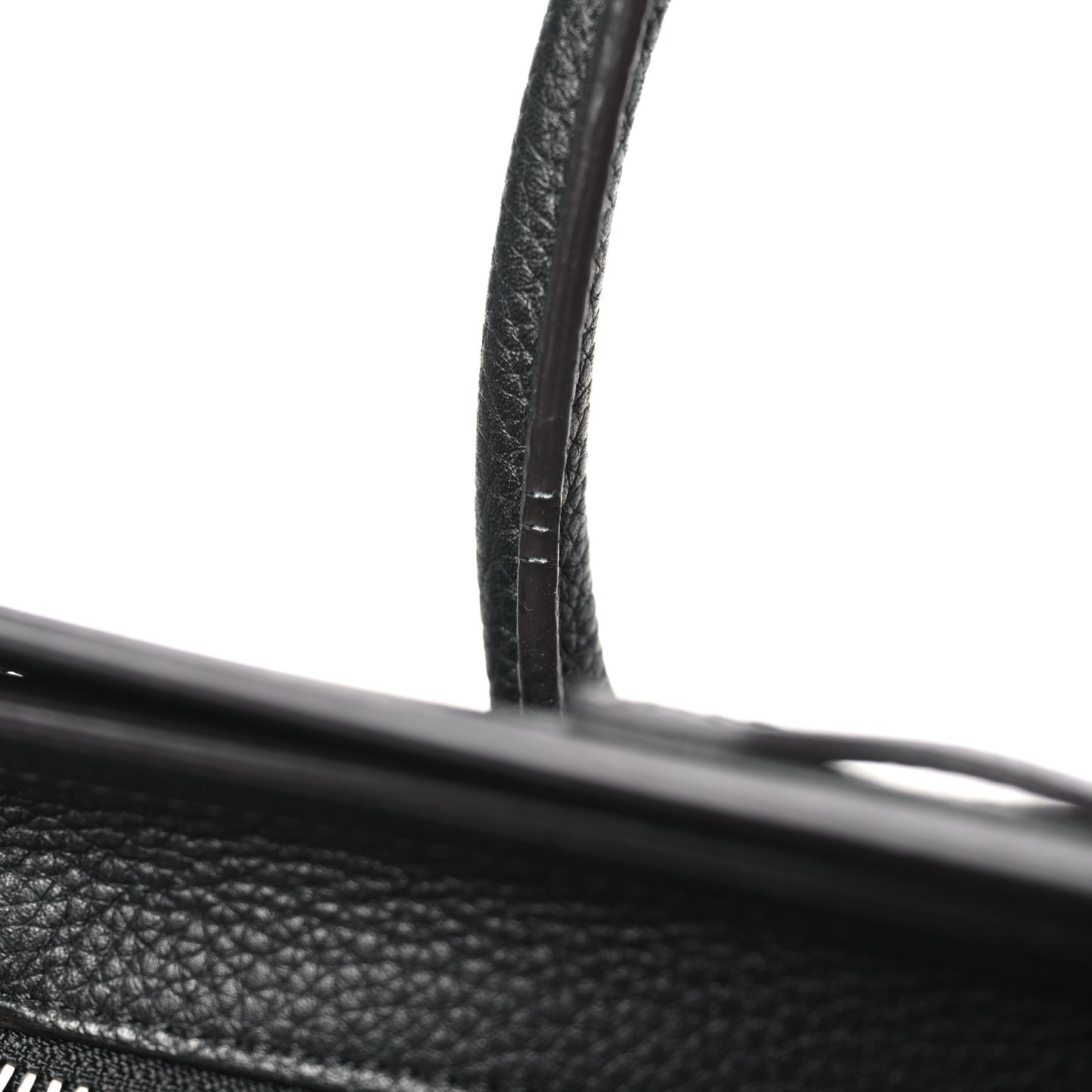 Drummed Calfskin Nano Luggage Black