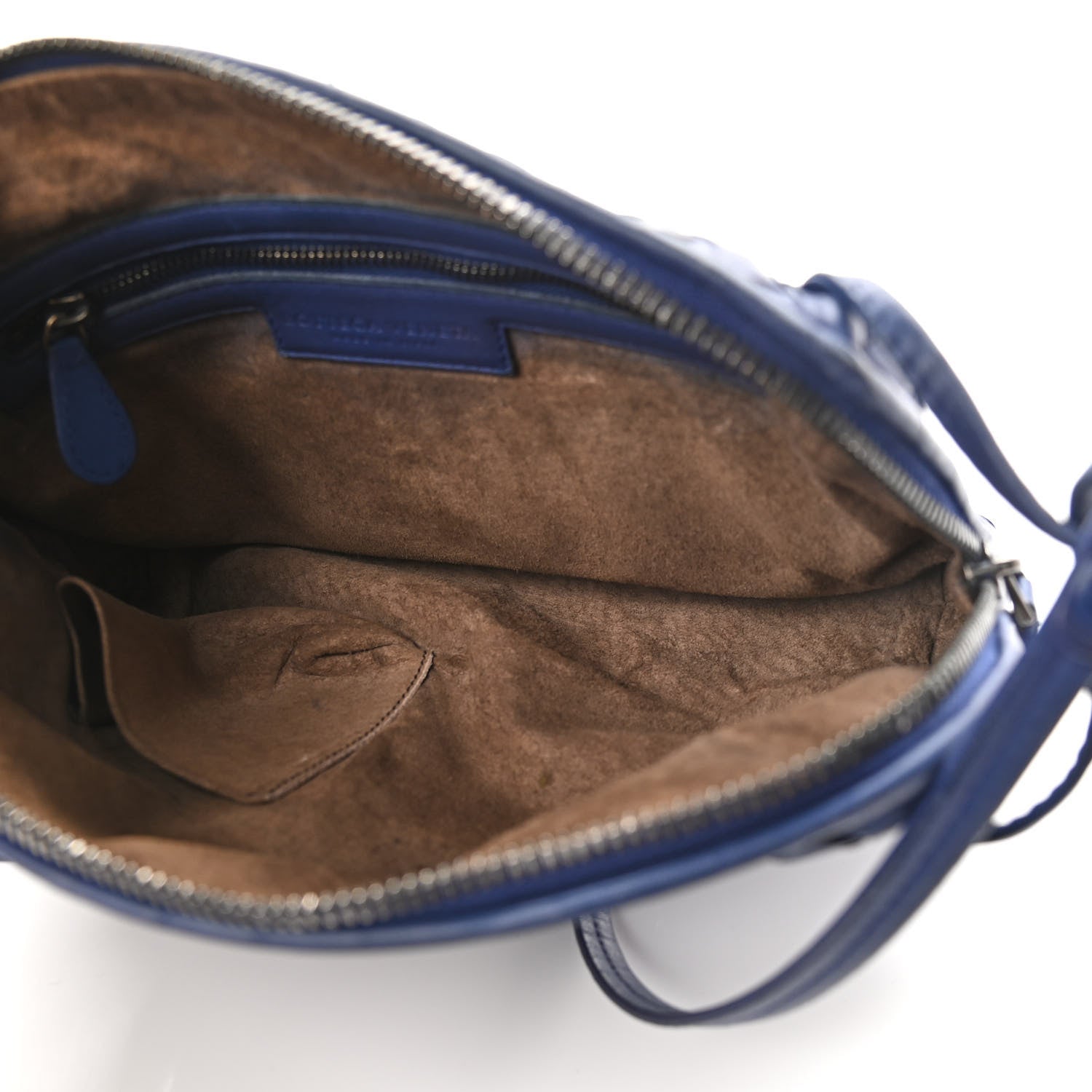 Bottega Veneta Nappa Intrecciato Nodini Crossbody Messenger Blue 6 of 13