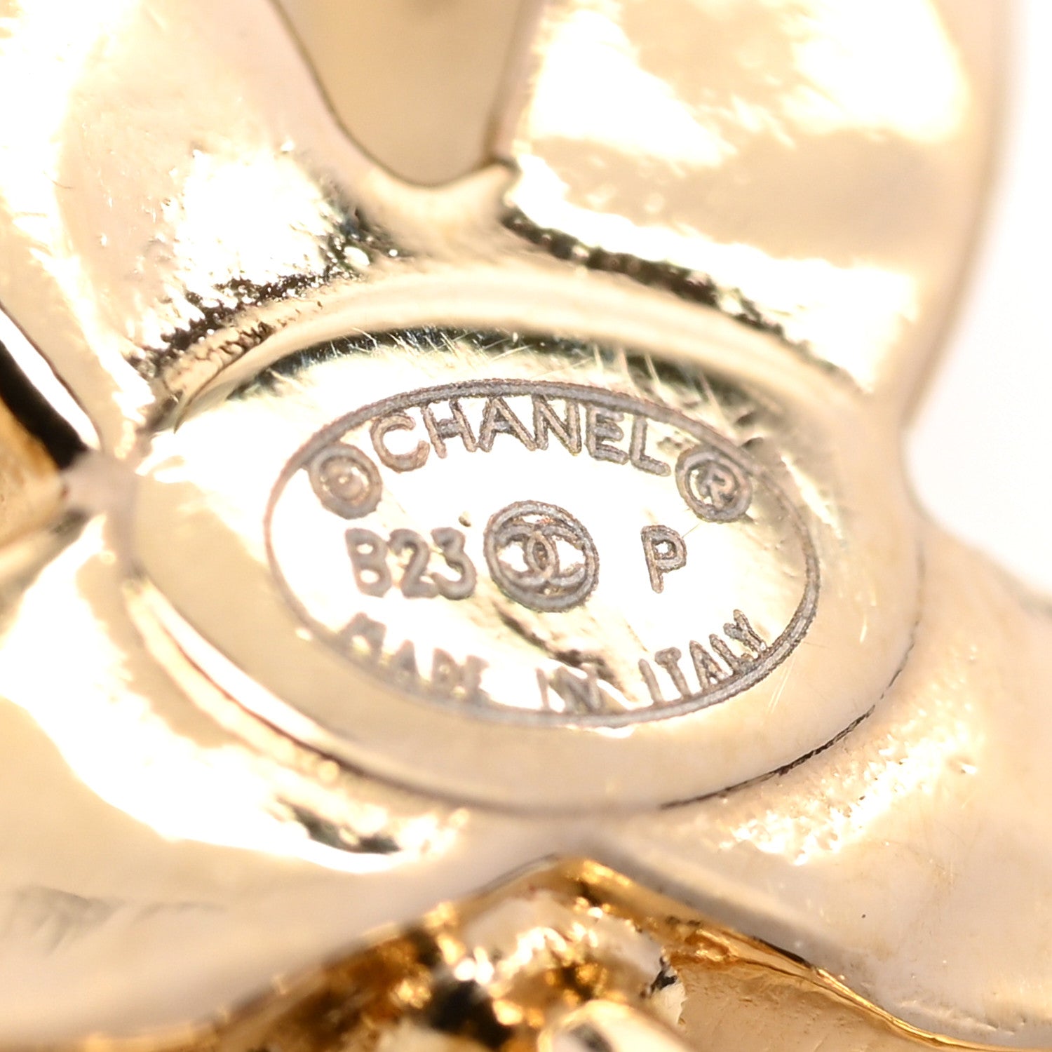 Chanel Metal Crystal CC Heart Drop Earrings Gold 4 of 5