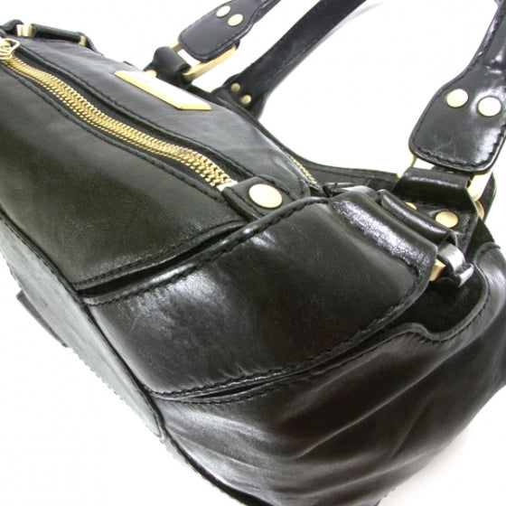 Jimmy Choo Leather Suede Mahala Black 5 of 10