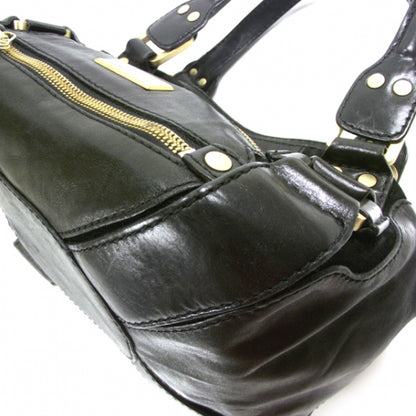 Jimmy Choo Leather Suede Mahala Black 5 of 10
